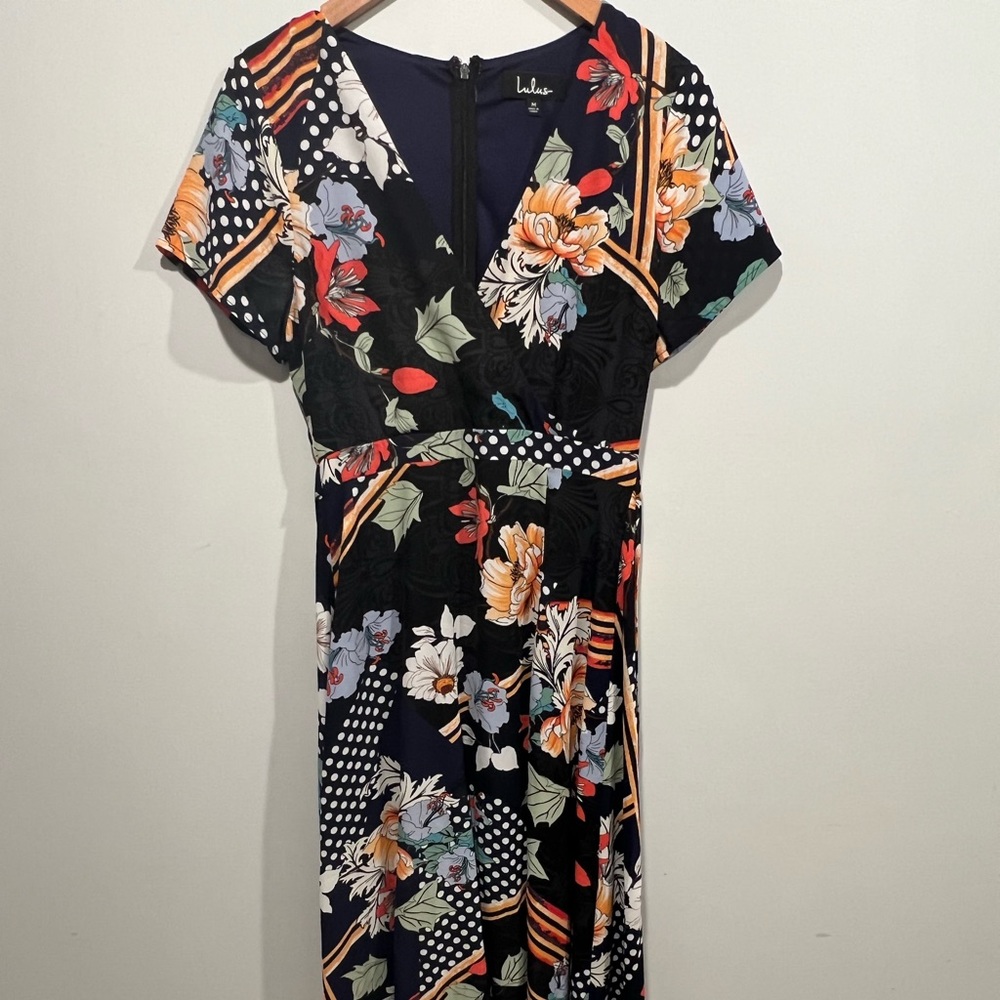Lulus Blue Floral Maxi Dress-